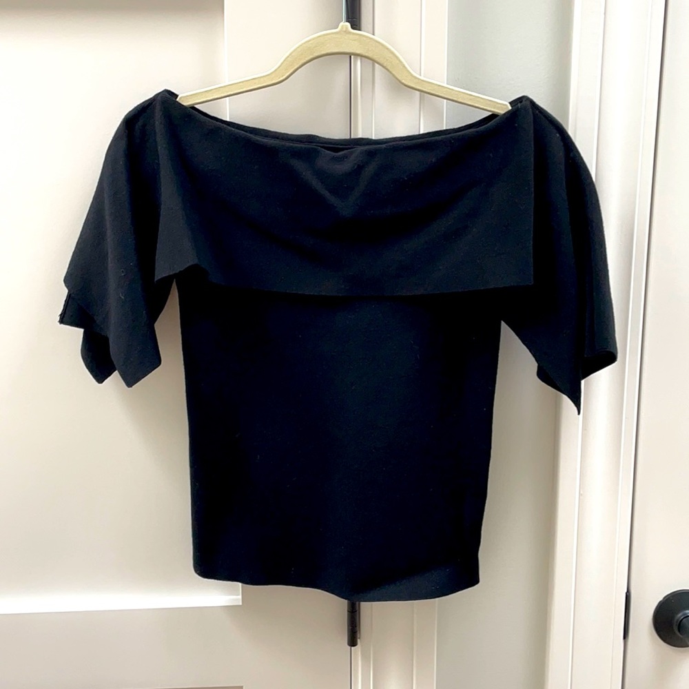 Club Monaco Black Off Shoulder Top Size XS